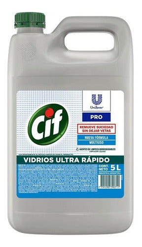 Cif Professional Multi-Surface and Glass Cleaner 5L x 4 Units 0