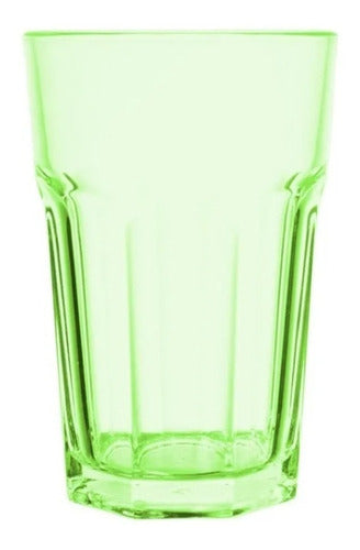 CASA SAMI 10 Irremovable Faceted Transparent Acrylic Glasses 3