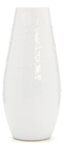 Hosley 12 High White Textured Ceramic Vase Gift 3