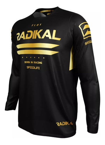 Radikal Jersey Mx Flux Gold - Motocross / ATV 0