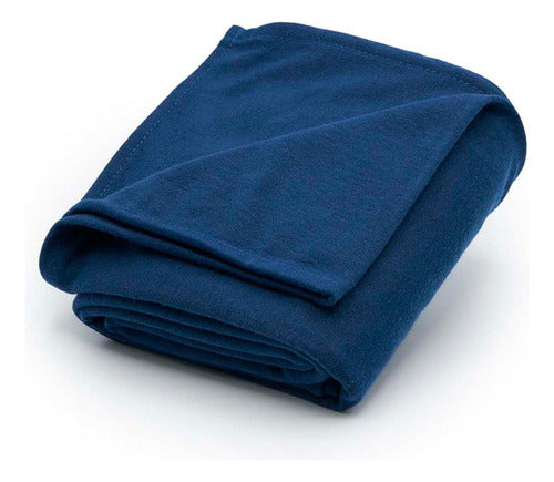 Brookstone Travel 2-1 Ultra Soft Jersey Knit Blanket 0