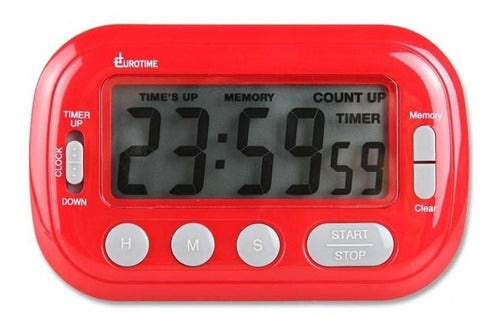 Eurotime Digital Timer Clock With Alarm - Ideal for Gastronomy 0