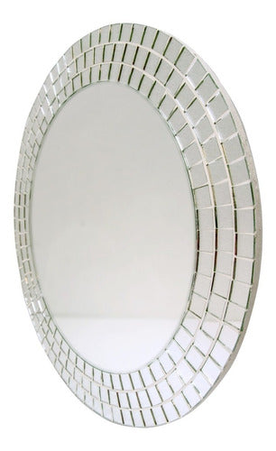 Round Mosaic Mirror 50cmø / Bathroom, Living Room, Dining Room 0