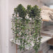 Pack of 2 Hanging Artificial Eucalyptus Plants with Black Pot 5