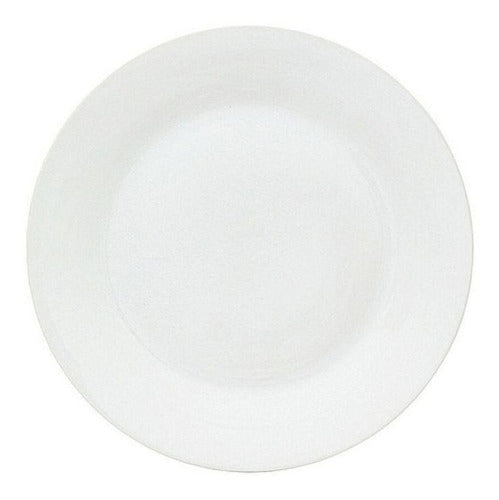 Plato Para Postre 19 Cm Kit X6 De Cerámica Blanca Bella Bg 0