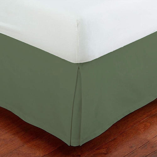 Lino Plus Queen Size Luxury Tailored Bed Skirt 14  Drop Plea 0