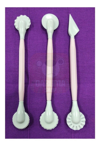 Set X3 Utensillos Esteca Reposteria Fondant Belgrano 3