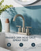 Forious Bimando Faucet with Drain and Colillas in Brushed Nickel 3