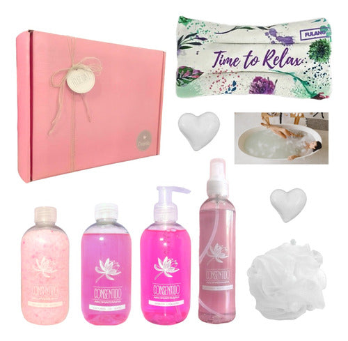 Zen Spa Rose Aromatherapy Gift Box Set N14 - Perfect for a Blissful Day - Set Caja Regalo Mujer Zen Spa Rosas Kit Aromas N14 Feliz Día