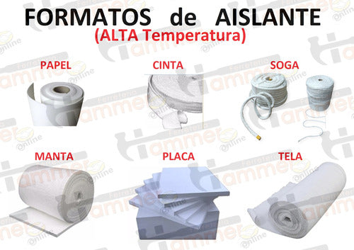 Aislante Placa Aislante Fibra Ceramica - 1,25x60x120cm - S/amianto 3