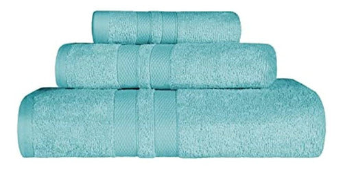 Superior Egyptian Cotton Towels, Hand Towels, Bath Towels, Cyan 0