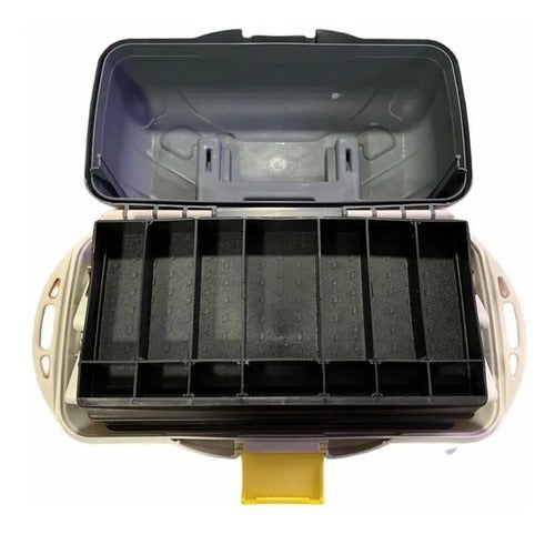 Multi-Purpose Organizer Box with Expandable Tray for Fishing Tools 3