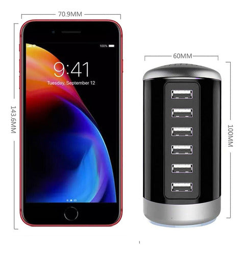 MaxLax USB Desktop Charging Station, Tower Charging Station 2