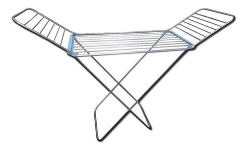 Folding Aluminum Clothes Drying Rack with Wings 18m Pettish Online VC 2