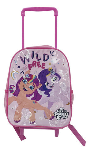 EX My Little Pony Kids Backpack with Wheels 30x24x20 Official 1