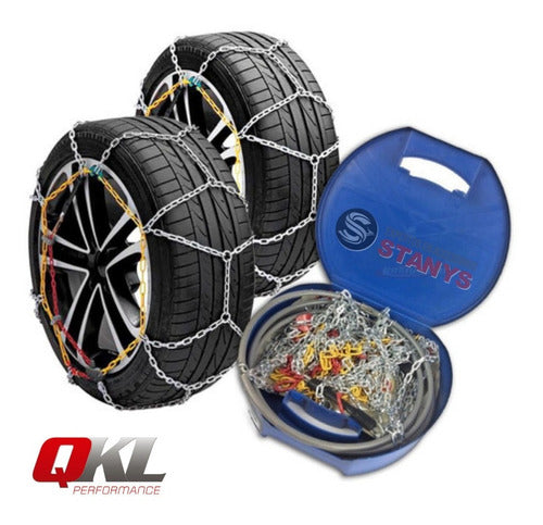 STANYS Snow Chains for Mud and Ice 205/65 R15 + Gloves Cd90 1