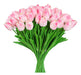 Hawesome 30pcs Tulipanes De Látex Artificiales Flores Tallos 0