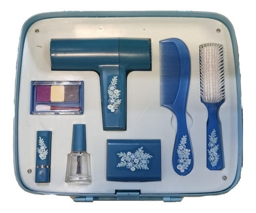 Retro Beauty Briefcase with Light Beauty Kit Jretro 1