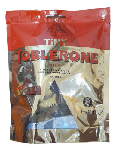 Tiny Toblerone Chocolate Bolsa 120gr 0