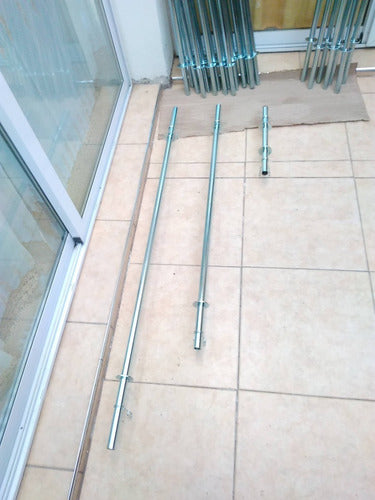 Muebles Andy 180 cm Chromed Hollow Bar with Stops and Locks 2