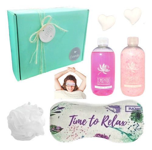 Relaxing Rose Aroma Spa Gift Box Zen Set N32 - Indulge in Tranquility - Aroma Relax Caja Regalo Spa Rosas Kit Set Zen N32 Disfrutalo