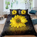 Erosebridal Floral Yellow Duvet Cover Sunflower 3D Bedding Set 0