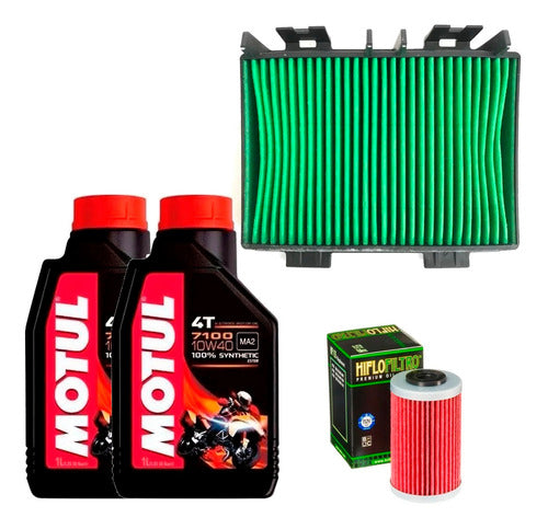 Kit Service 7100 + Filtros Hiflo Hada Ktm Duke 250 390 17/19 0