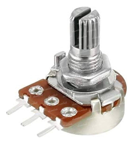 ELUMILED Anti Logarithmic Potentiometer C25k Axis 15mm 0