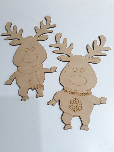 Large Christmas Figures Ornaments 25cm MDF Pack of 25 Units 2