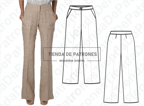 Universo Imprimible Molde Patron Imprimible Pantalon Mujer Talles Del 36 Al 48 1