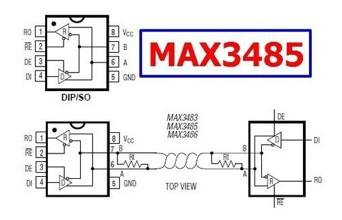 MAX3485 Max3485esa Transceiver RS485 3.3V SOIC8 Itytarg 1