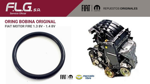 Fiat Oring Bobina Original Punto 1.4 8v 14463980 3