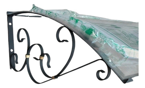 Aleros_Caly Vintage Style Iron and Polycarbonate Awning 0