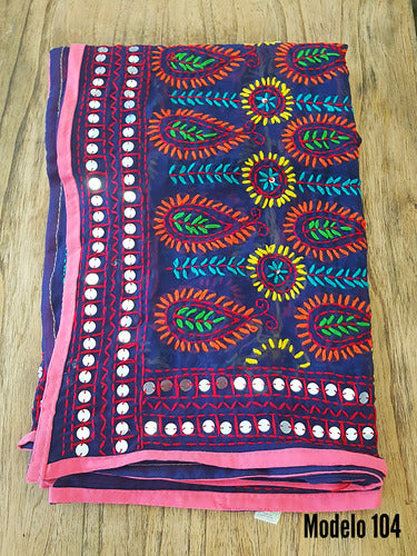 Mandala Bohemia Dupatta Chalina Bordadas De La India Mandala Moda Hindu 6