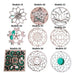 Set of 10 40cm Fibrofacil Mandala Art Pieces 2