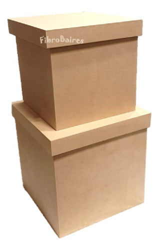 Cube Fibrofacil Box with Smooth Lid 20 x 20 x 20 cm 0