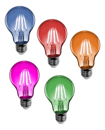 Minimal Iluminacion Vintage Deco Color LED Filament Bulb 0