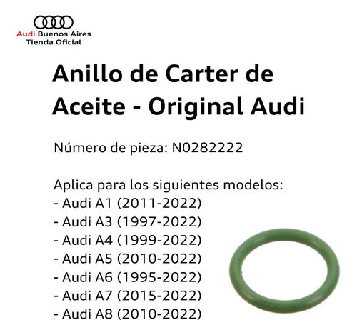 Audi Oil Pan Ring A5 2010 to 2021 1