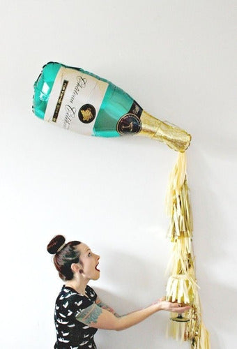 Metallic Bottle Balloon 100cm 0