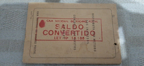 Caja Nacional Ahorro Postal, Libreta Ahorros, Sueldo 1960. 6