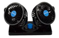 Ventilador Doble Para Auto Rotacion 12v  Plastico 15w Dimm 3