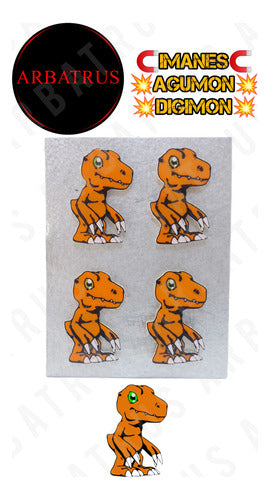 Arbatrus Agumon Pokemon Decorative Magnets 1