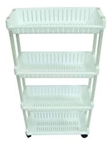 Trademark Innovations Laundry Shelves, 4-Tier, White 1