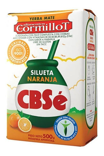 CBSe Cormillot Silhouette Orange Yerba Mate x500g 0