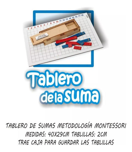 Artelas Montessori Sum Table in Wood - Educational Tool 1