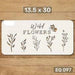 EQ Stencil Art 14x30 cm Mod97 Wild Flowers {003-00018_97} 0