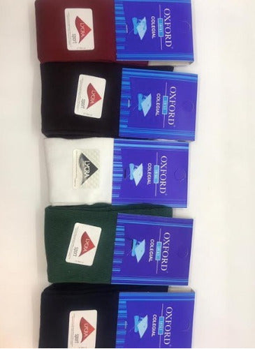 Wholesale Pack of 6 Oxford 3/4 Knee-High School Socks for Kids Size 1 (18-24) 43