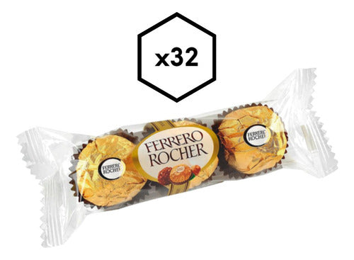 Ferrero Rocher Hazelnut Chocolate Bonbons Box of 32 0