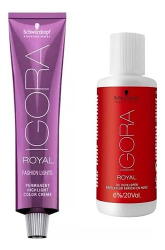 Schwarzkopf Igora Royal Fashion Lights 60g + Lotion 0