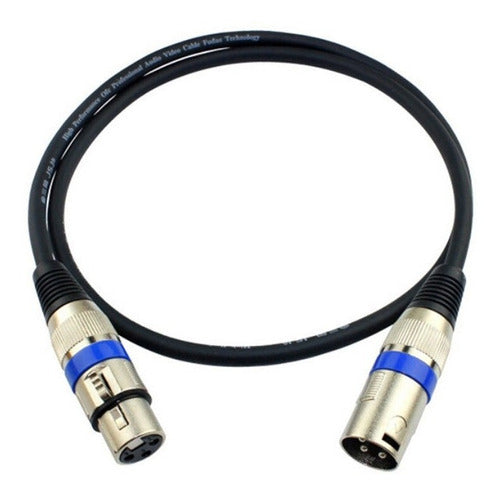 Cable Plug Xlr Canon Jack Xlr Canon 1 Mt Profesional - Escar 1